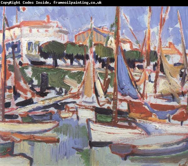 Samuel John Peploe Boats at Royan